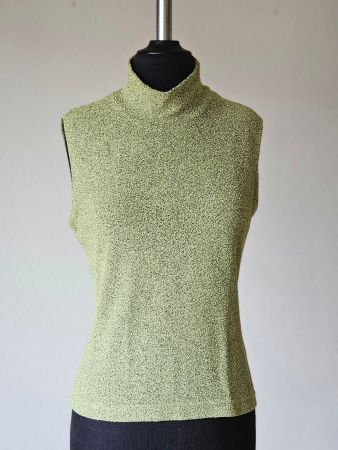 Vintage Top Rollkragen Grün Gr. S