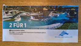 Bains de Saillon - 2 für 1 Gutschein - bis 31.08.26