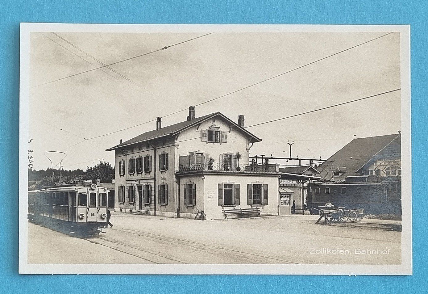 Ansichtskarten: Zollikofen - Bahnhof - Eisenbahn – Gebraucht aus Rothrist von RROENK