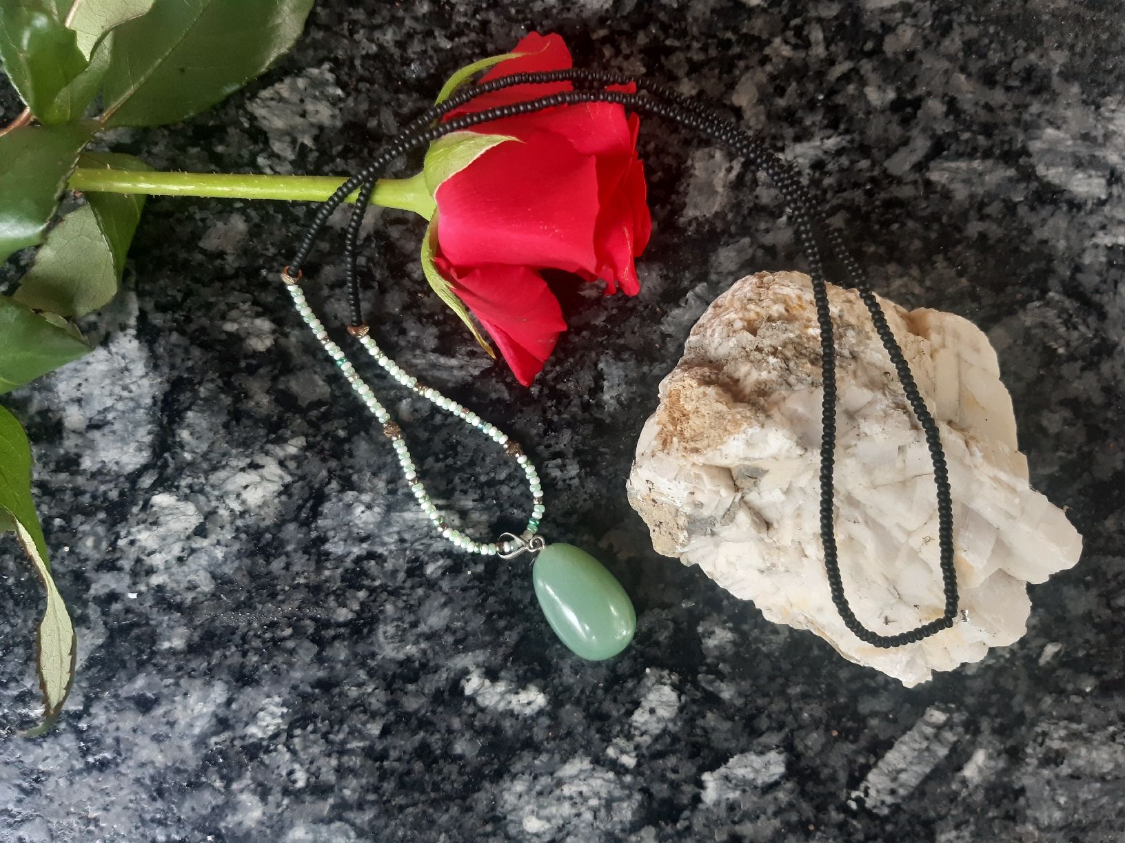 Anhänger: Selfmade Halskette mit Serpentin – Neu (gemäss Beschreibung) aus Büttikon AG von rebeccaparvex 1