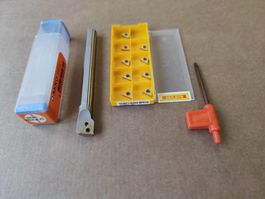 Drehstahl /Bohrstange 12mm + Wendeplatten Für Drehbank / CNC