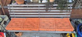 Sitzkissen Set, 4 Stk. Orange, 100% Baumwolle, Outdoor