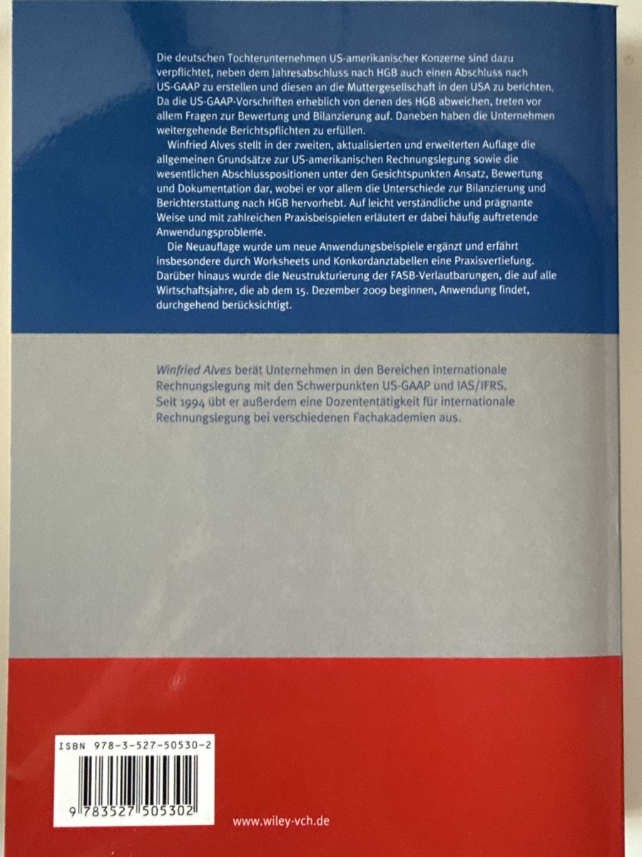 Libri: Reporting nach US-GAAP, Winfried Alves, Top Zustand! – Nuovo (secondo la descrizione) da Dottikon venduto da nic_sp2m 1