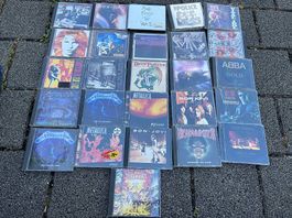 CDs: Iron Maiden, Guns n' Roses, Aerosmith etc.