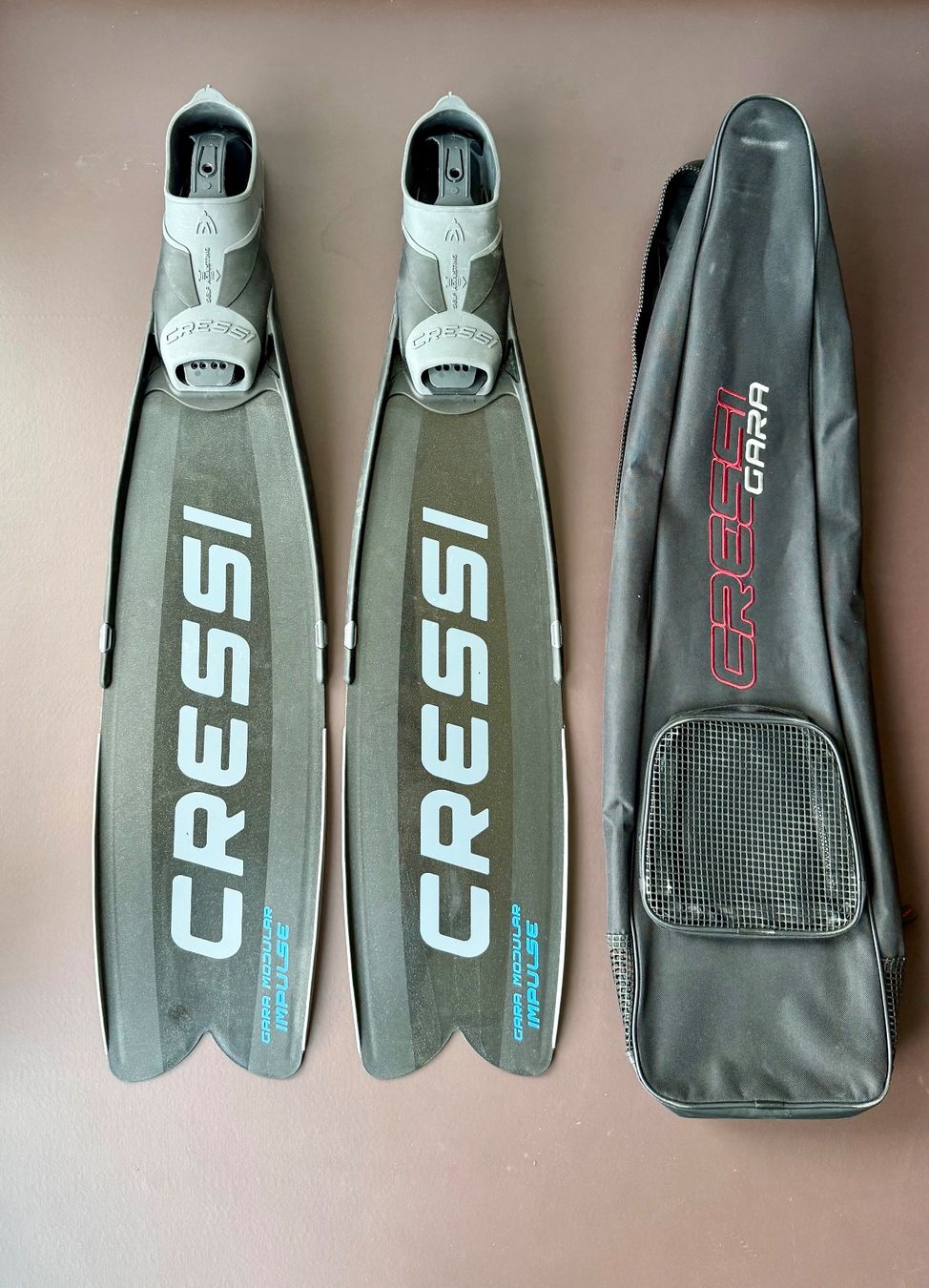 Cressi Flossen, Masken & Schnorchel: Cressi Gara Modular Impulse Flossen – Gebraucht aus Seengen von Oli19