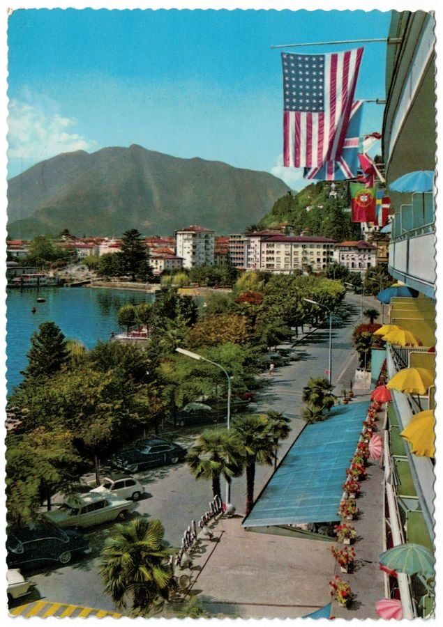 Ansichtskarten: Locarno, lungolago, vetture oldtimer – Gebraucht aus Frauenfeld von POML