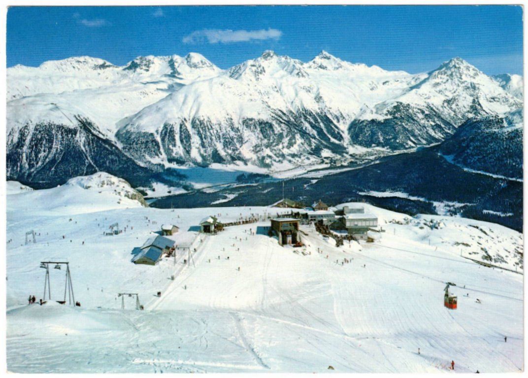 Cartoline postali: St. Moritz - Skilift Corviglia – Usato da Binningen venduto da Mountainrider