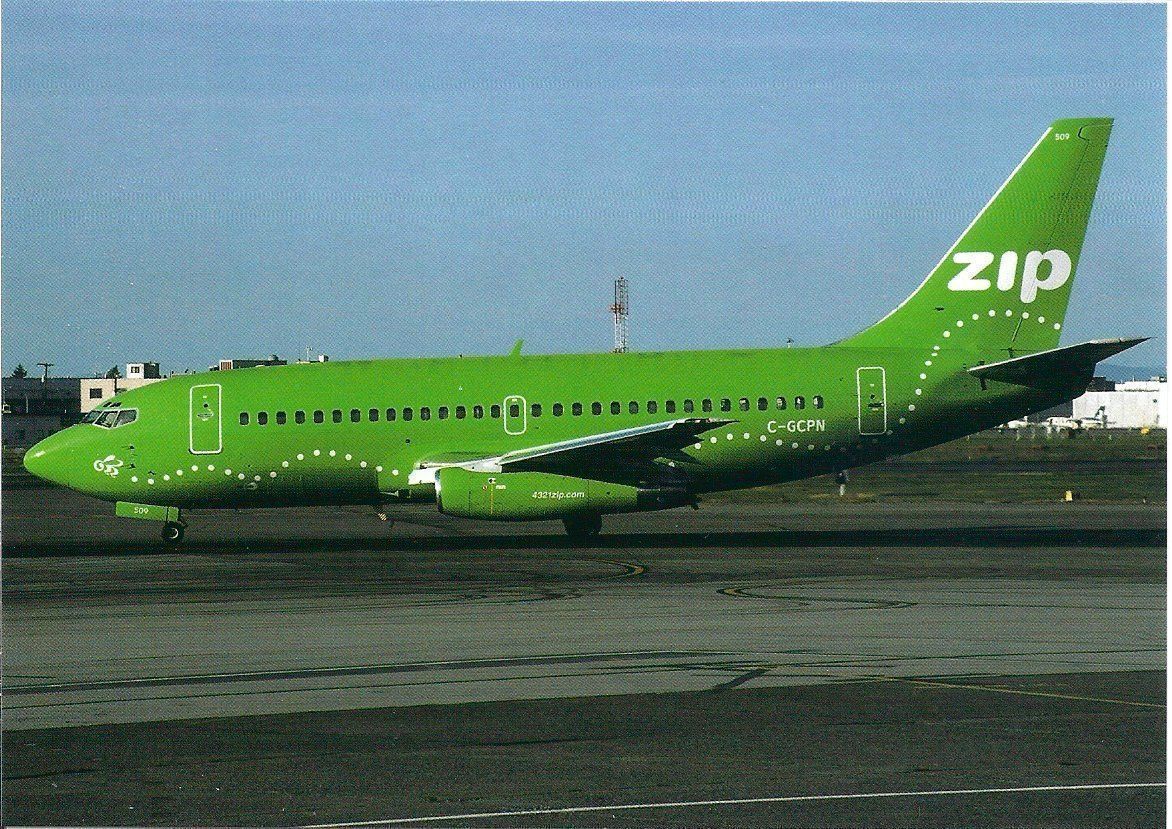 Cartes postales: ZIP B737-200  C-GCPN – Neuf avec emballage d'origine à Thun par Abigboss