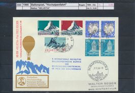 1966 Ballonpost, "Hochalpenfahrt", Ballon: "HELVETIA"