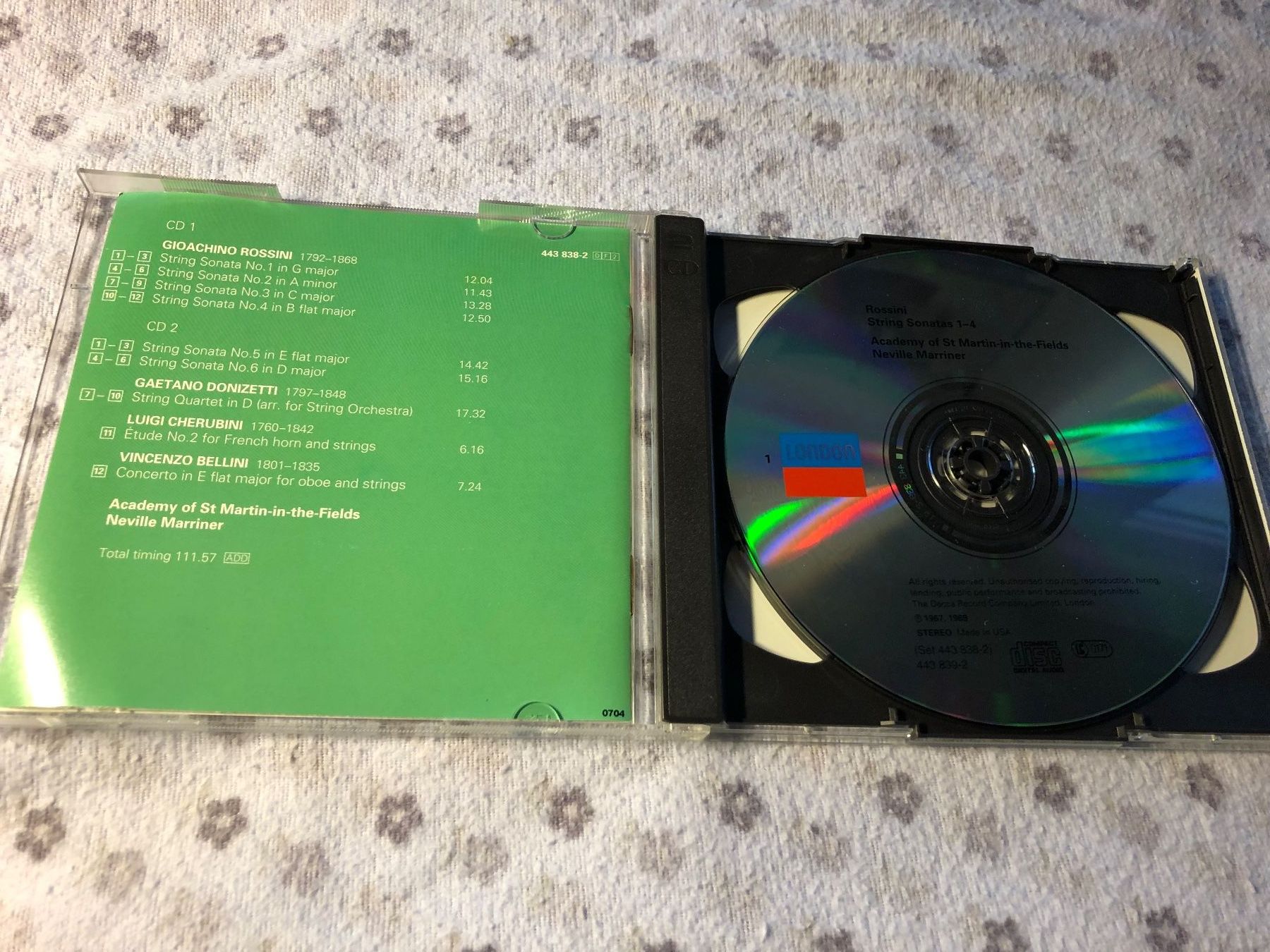 CD: Rossini, Bellini, Cherubini: Doppel-CD – Usato da Schübelbach venduto da Bemafaja 2