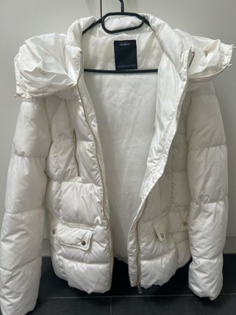 Weisse Winterjacke , Grösse S/M