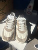Sneakers Voile Blanche beige colore 