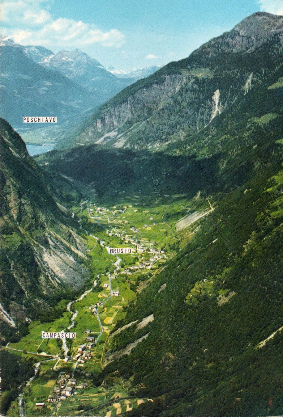 Cartoline postali: Valle di Brusio e Poschiavo – Usato da Melano venduto da pisonsdro