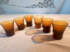Murano.  Lot de 6x Verre à apéritif
