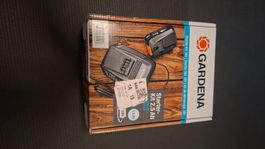 Gardena Starter-Set 18V 2.5 Ah Akku Ladegerät neu