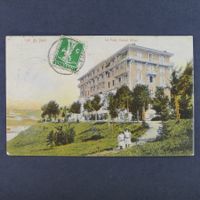 1911, GRAND HOTEL Le Pont VD, Ansichtskarte belebt