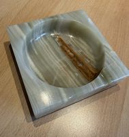 Handgefertigter Onyx Marmor Aschenbecher neu - Sammlerstück