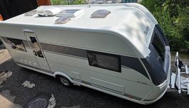 Wohnwagen Hobby De Luxe 515UHL, viel Ausstattung und Zubehör