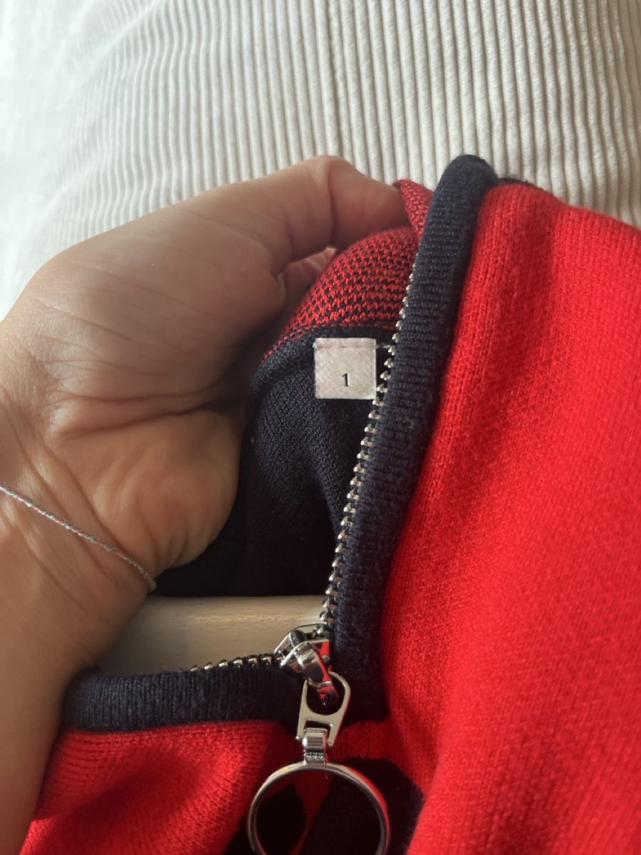 Sandro Maglioni & Felpe: Sandro Paris Strickpullover, Gr. 1, Rot/Schwarz, Winter – Usato da Riehen venduto da SalomeTramer 3
