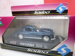 Mercedes 300SL - dblau !! alt von SOLIDO in OVP