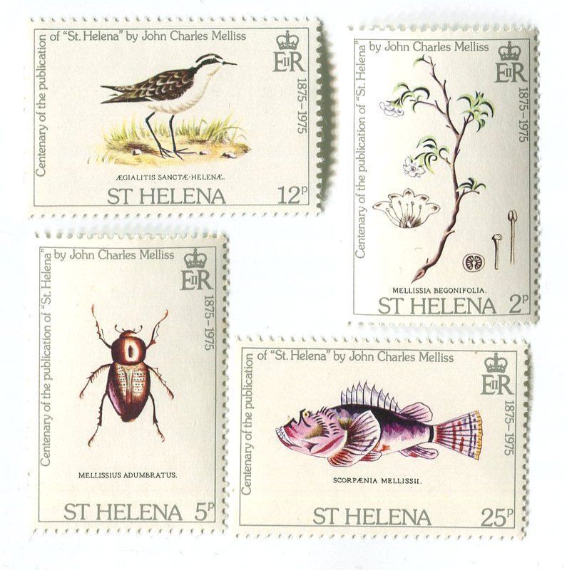 Tutti i francobolli: Briefmarken "Fische & Vogel". St. Helena – Nuovo e nell'imballaggio originale da Basel venduto da Butsch5