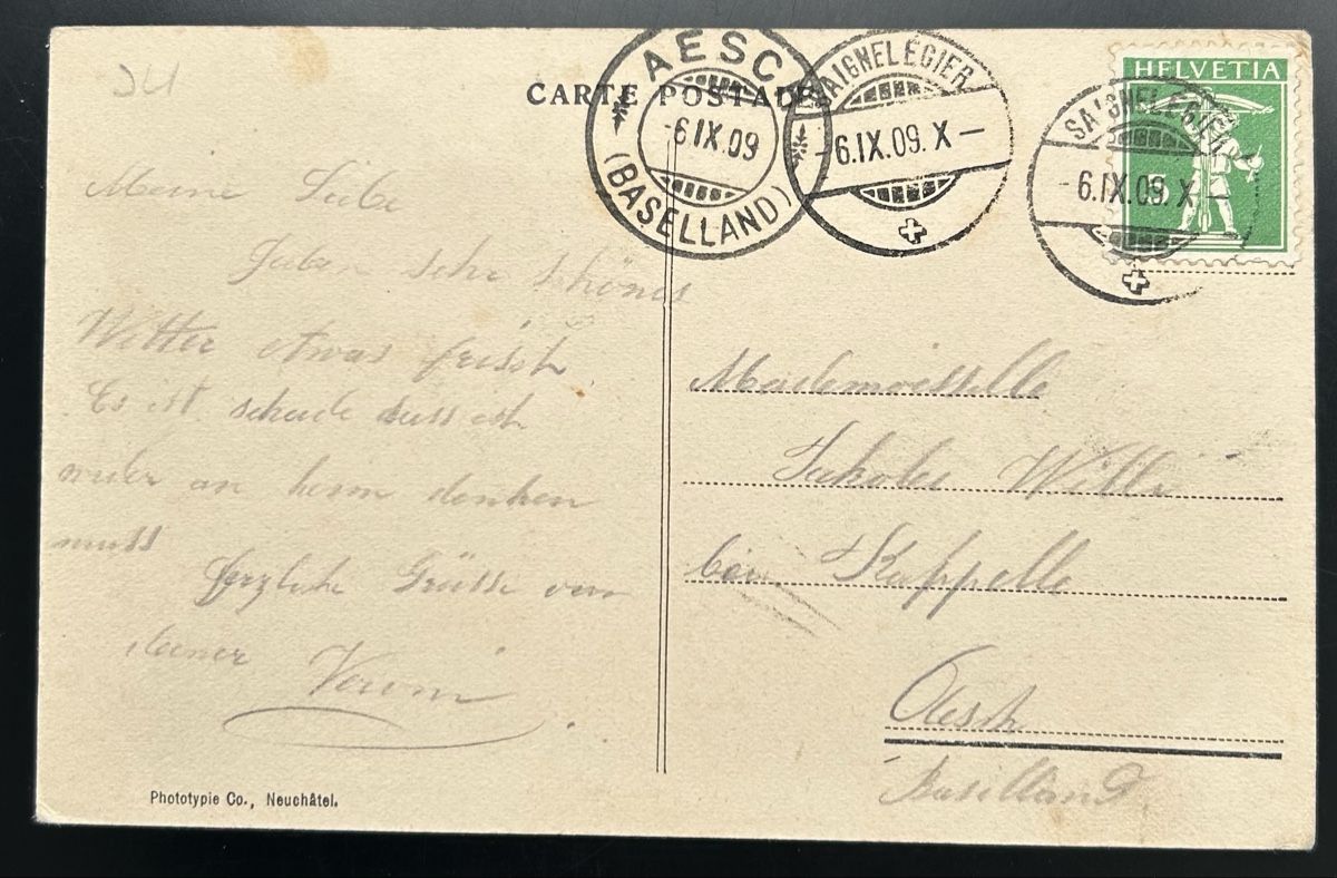Cartoline postali: Saignelegier La Prefecture – Usato da Horw venduto da Tellbub 1
