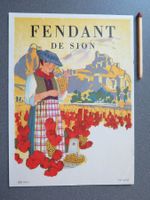 SION - FENDANT DE SION - WEINETIKETTE - WEIN - WINZER - REBE
