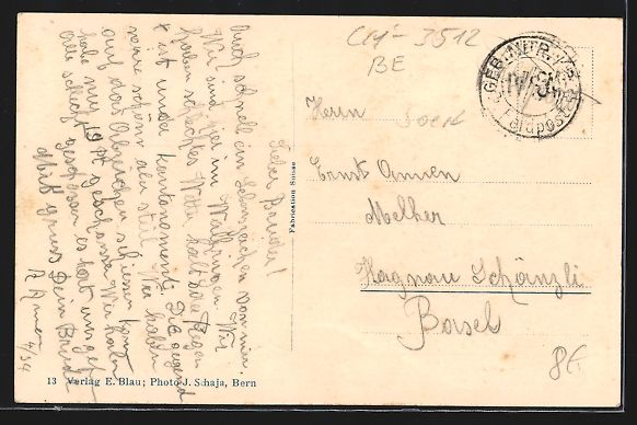 Cartoline postali: Walkringen, Blick auf das Dorf und ins L – Usato da Berlin venduto da bartko-reher 1