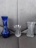 6er Set Kristall-Vasen Vintage-Lot