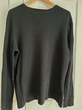 Herren Langarmshirt H&M Slim Fit Grösse L schwarzer guter Zu