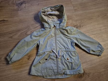Übergangsjacke H&M mintgrün mit Kapuze Grösse 92
