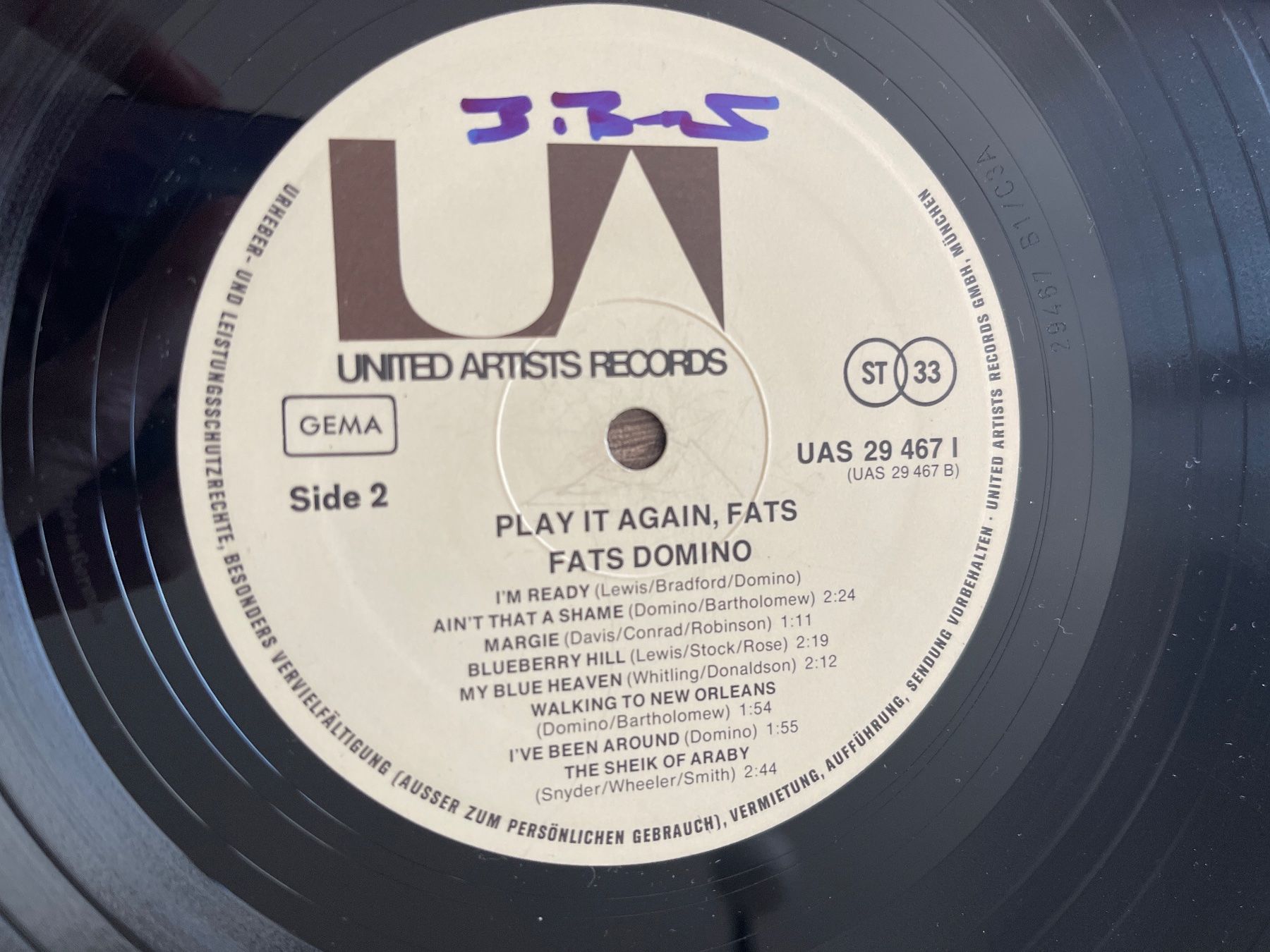 Dischi in vinile: S1346/Fats Domino "Play it Again" – Usato da Frutigen venduto da Philippe_jsp 2