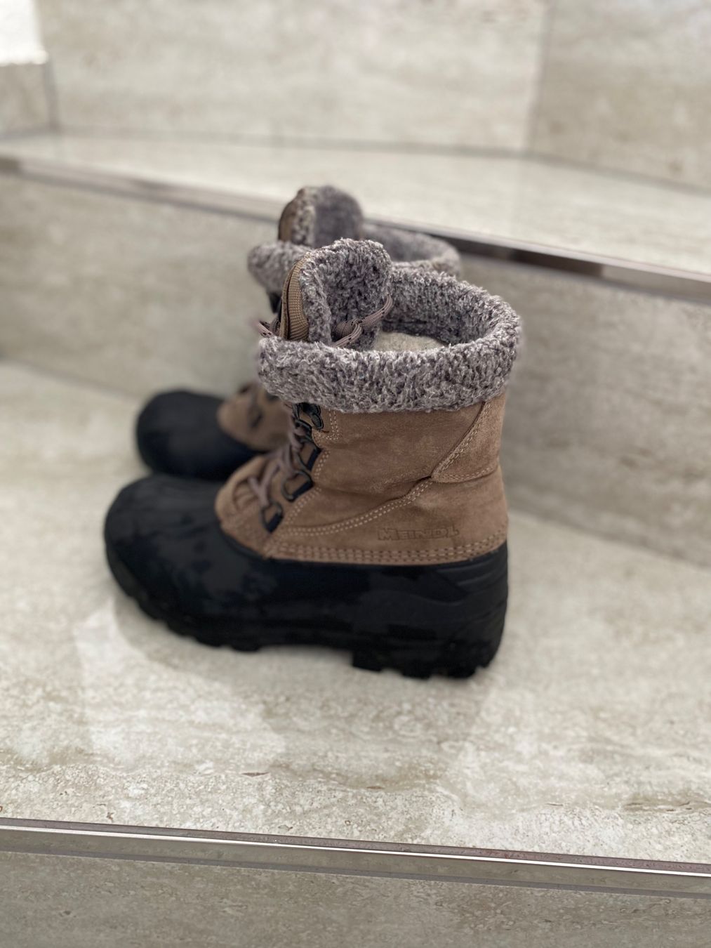 Scarpe da uomo: Meindl Winterschuhe Schneeschuhe Gr 36 – Usato da Birrwil venduto da Bendegriz 1