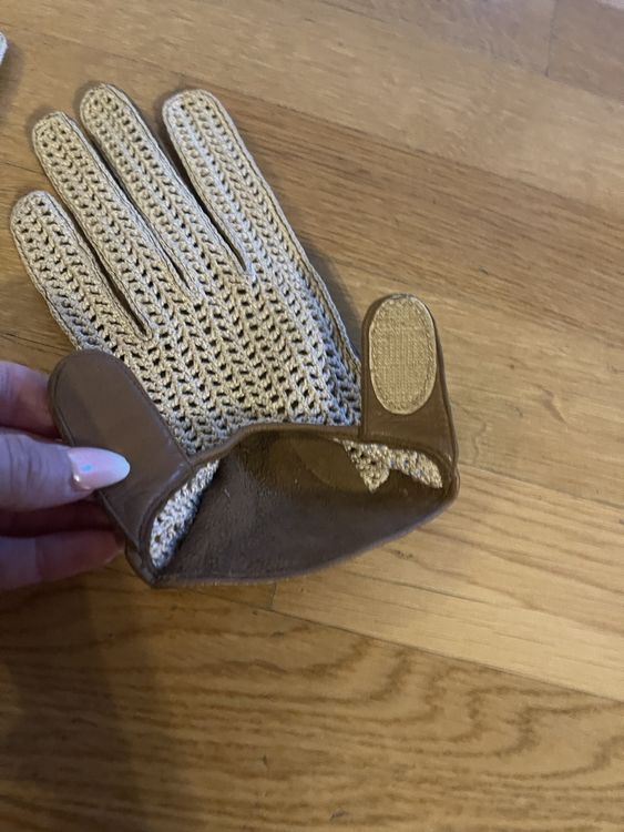 Gants & mitaines : Handschuhe Lederhandschuhe Gr. 7,5 beige/braun, Vintage – D'occasion à Rüschlikon par leo_mwz2 7