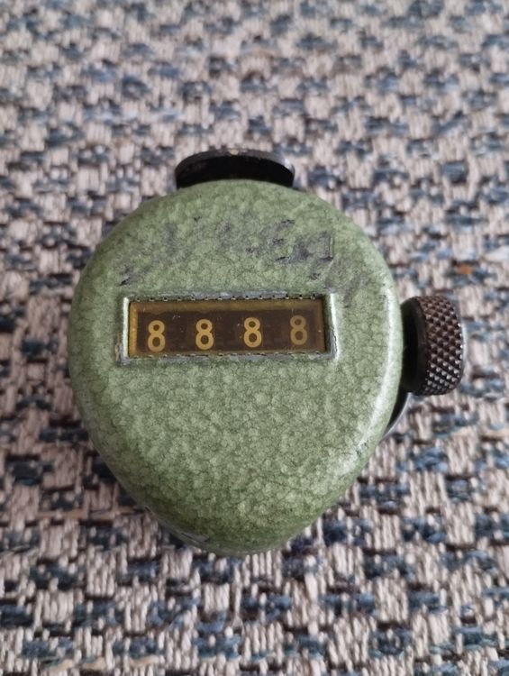 Compteur Manuel Vintage Vuilleumier Paris – Bakélite Marron, Mécanisme Fonctionnel