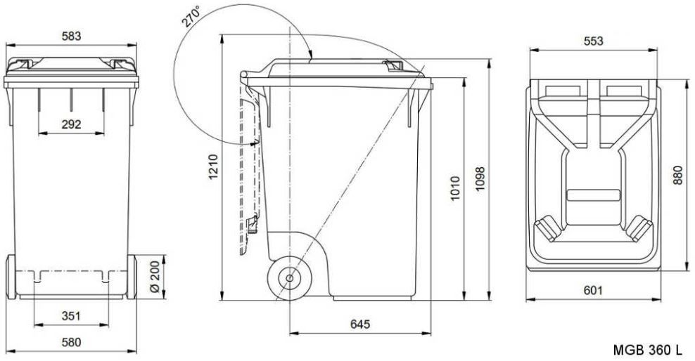 Poubelles: container occ – Neuf (Voir description) à Montbrelloz par pipounet 2