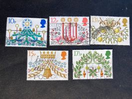 Großbritannien 1980 Satz Weihnachten gestempelt
