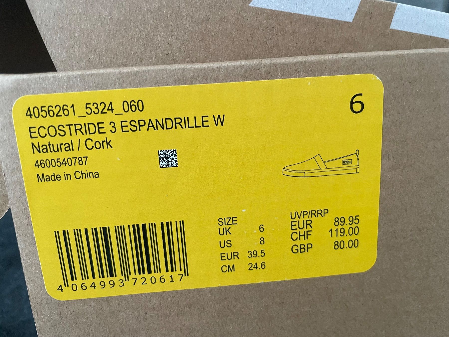 Jack Wolfskin Damenschuhe: Damen Jack Wolfskin Espandrille Schuhe – Neu (gemäss Beschreibung) aus Flüelen von AU10 2