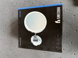 Smedbo Outline Schminkspiegel mit Beleuchtung,D 20cm,schwarz