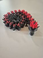 3D gedruckter Drache rot/schwarz/weiss neu