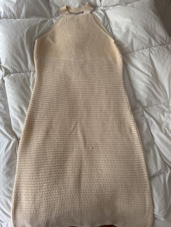 Robe tricotée Tommy Hilfiger beige, taille XL, été 2025