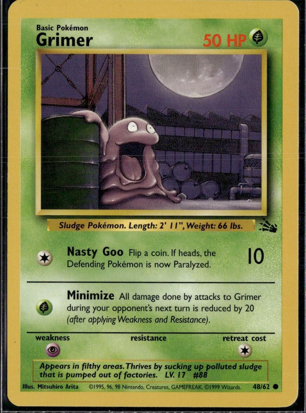 Pokémon Carte collezionabili: Grimer 48/61 Fossil – Usato da Zürich venduto da pokemon_cards