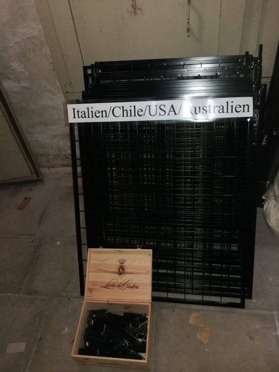 Weinständer Schwarz Metall 7