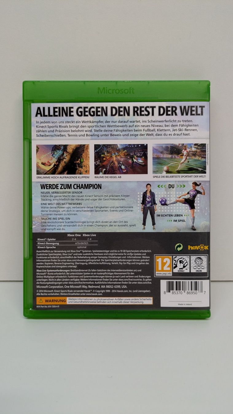 Giochi: Kinect Sports Rivals - Xbox One – Usato da Menziken venduto da mame18 2