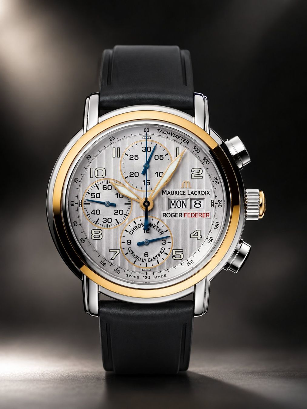 Maurice Lacroix Orologi: Maurice Lacroix Masterpiece Roger Federer Croneo MP6128-PS10 – Nuovo (secondo la descrizione) da Biel/Bienne venduto da gre_c2g8
