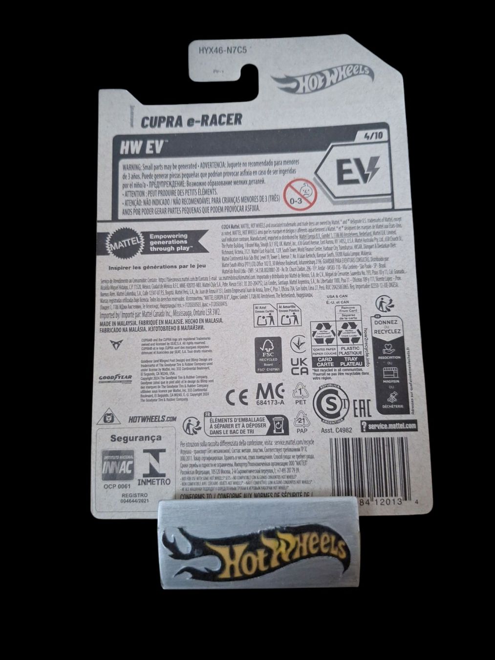 Hot Wheels Modellini d'auto: Hot Wheels HW EV 2025 Cupra e-Racer 4/10 L – Nuovo e nell'imballaggio originale da Adlikon venduto da Mmartin0 1