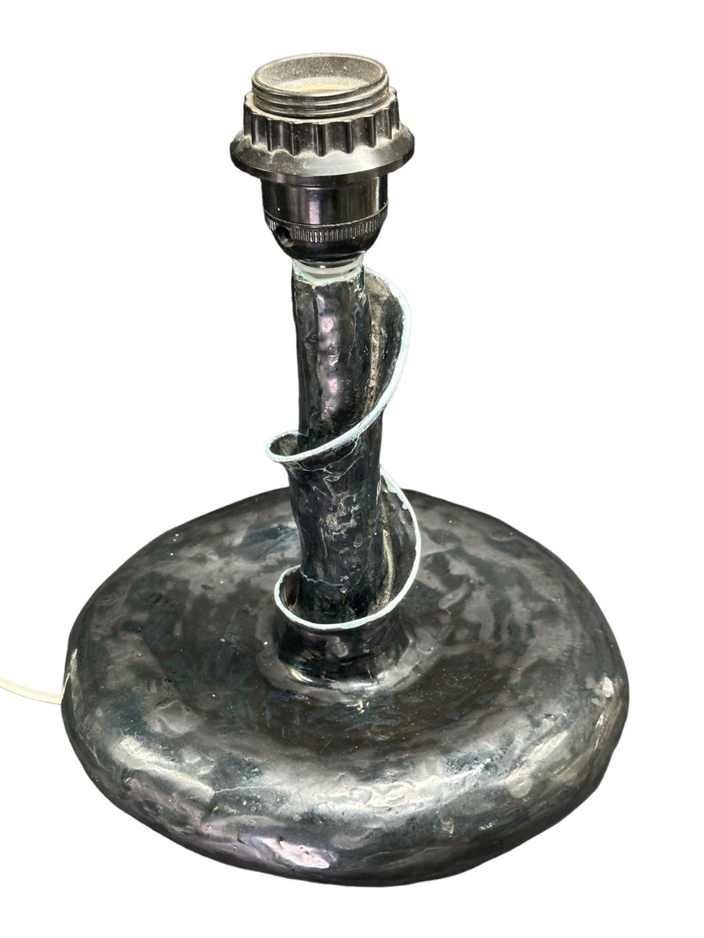 Lampen: Pied de lampe de style brutaliste en grès émaillé signé – Gebraucht aus Morges von mod_q7tt 7
