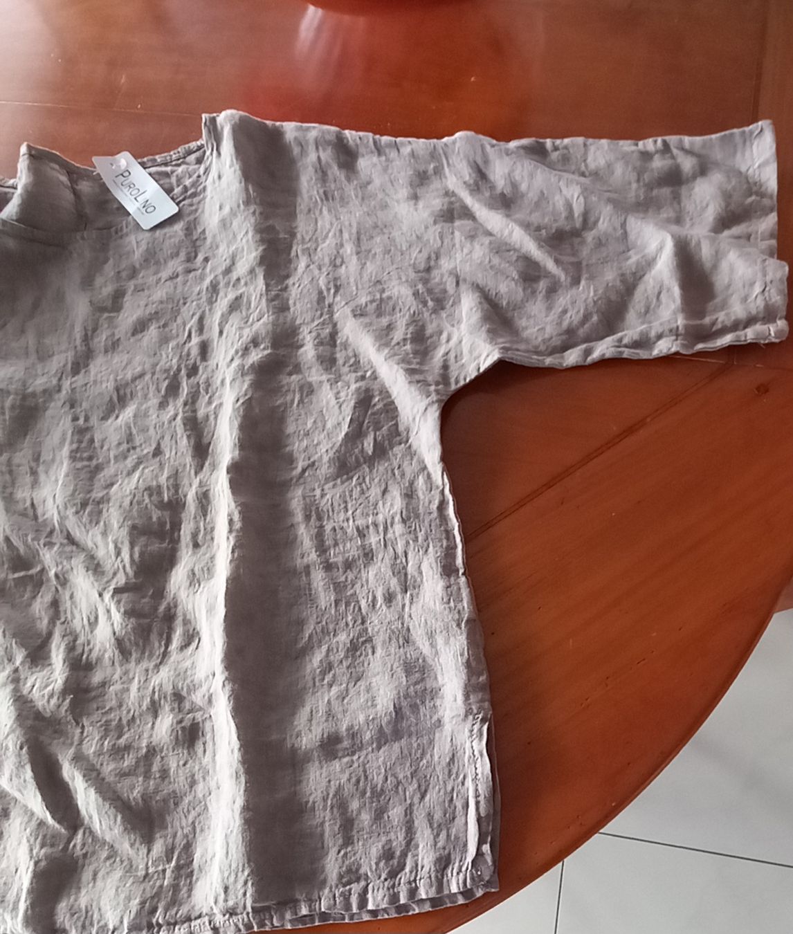 Top: Superbe casaque en lin, taille L /xl – Nuovo (secondo la descrizione) da La Chaux-de-Fonds venduto da Boutique333 1