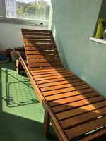 Stabile Sonnenliege aus Holz