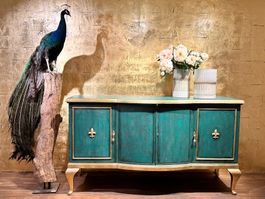 Sideboard Kommode Buffet Vintage Holzmöbel gold NiceForYou